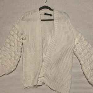 Cream colored cardigan
